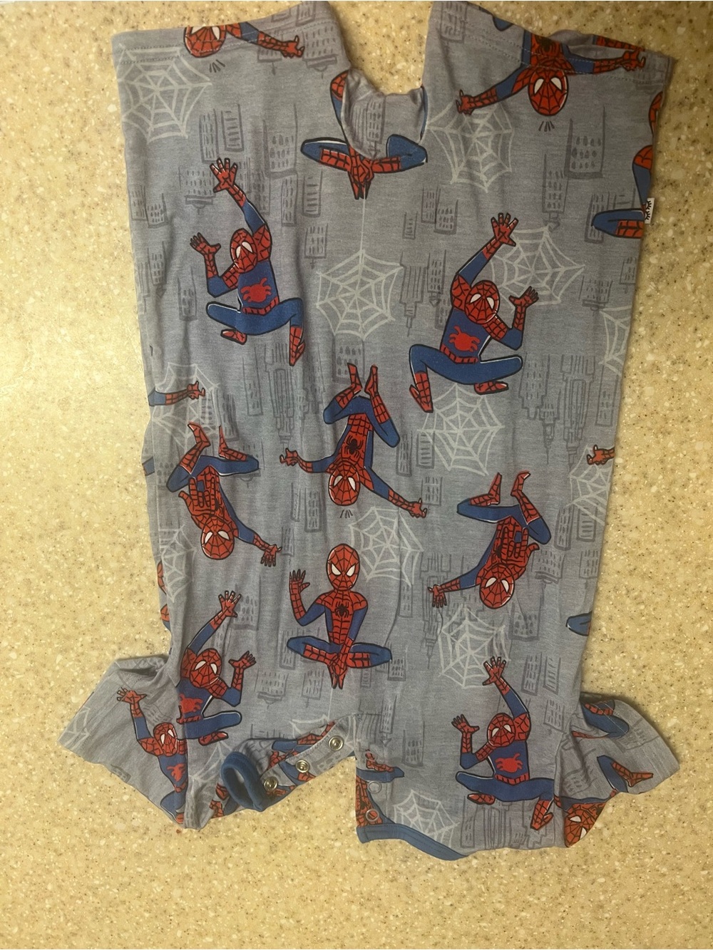 Little Sleepies Blue and Red Spider-Man One-Piece Sleep Sack